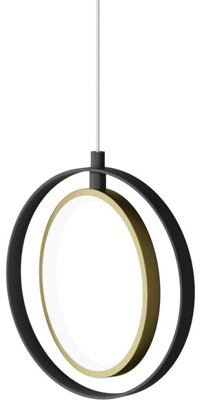 Lampadario Led da soffitto Hole Nero 15W Bianco caldo 2700K Aigostar