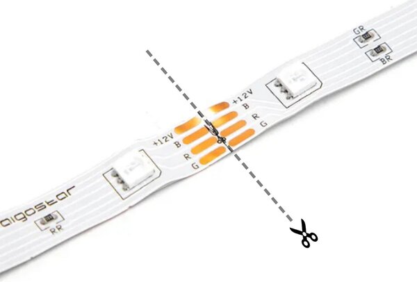 Striscia Led 12V 20W SMD 2835-60 5 metri IP65 Bianco caldo 3000K Aigostar