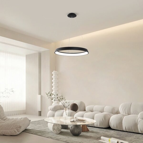 Immax NEO - Lampadario LED dimmerabile a sospensione con filo LIMITADO LED/39W/230V 60 cm nero