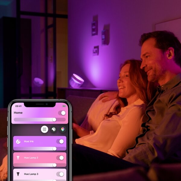 Philips - Lampada da tavolo LED RGB Hue IRIS LED/10W/230V nero