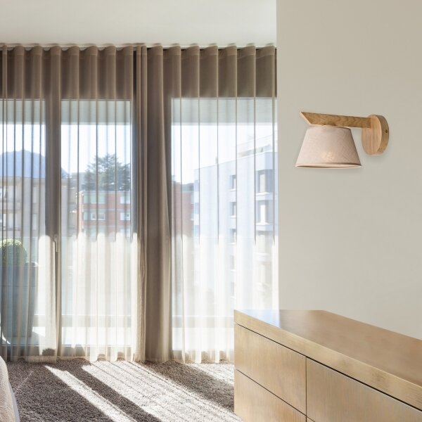 Lampada da parete ANTONIO 1xE14/40W/230V rovere