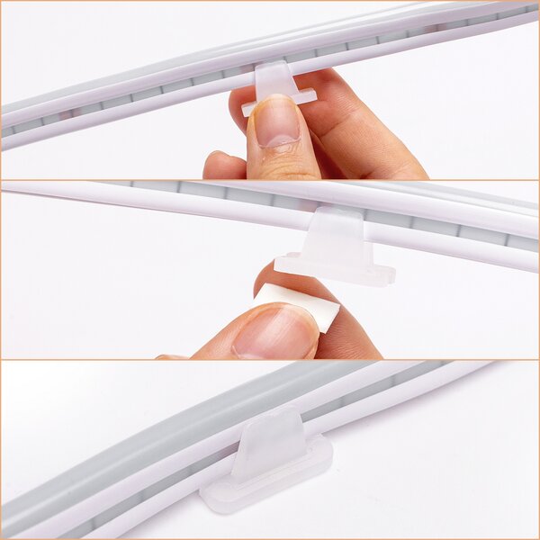 Striscia Led flessibile Neon Flex modellabile 5V 4,9W 1 metro IP65 Bianco caldo 3000K Aigostar