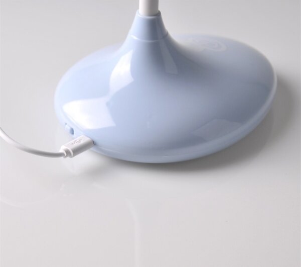 Lampada touch LED per bambini RABBIT LED/0,4W/5V 3000/6500K blu + USB