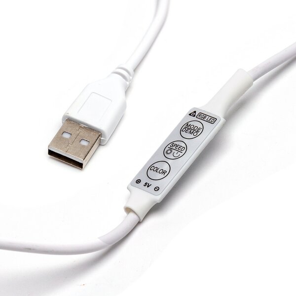 Striscia Led flessibile Neon Flex modellabile 5V 4,9W 1 metro IP65 Bianco caldo 3000K Aigostar