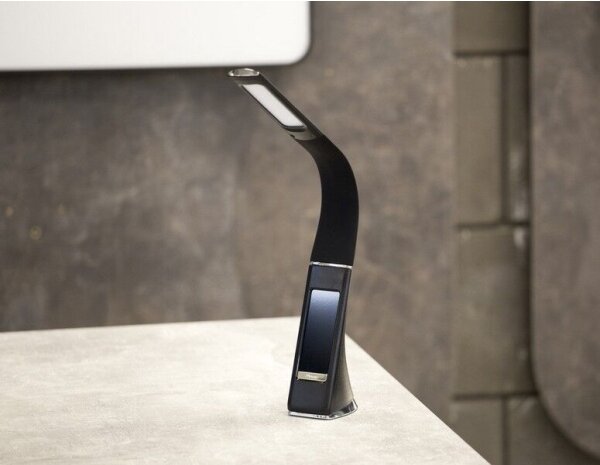 Brilagi - Lampada da tavolo dimmerabile a LED con display PELLE LED/7W/230V nero