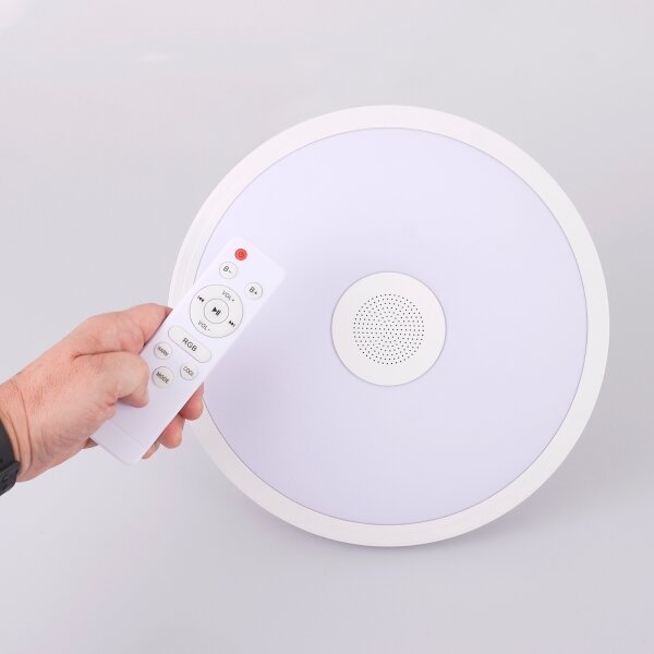Globo - LED RGB Lampada da bagno con altoparlante RAFFY LED/18W/230V IP44 + +TC