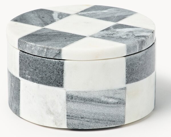 Westwing Crosby Studios, Portagioie in marmo con coperchio Carreaux