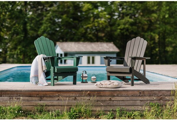Sedia da giardino in plastica verde Adirondack – Bonami Selection