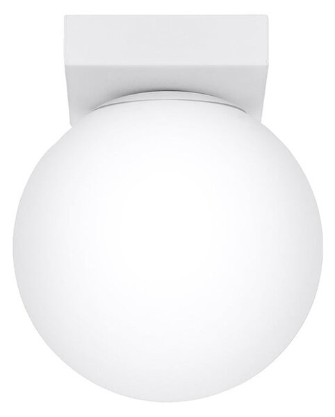 Lampada da soffitto bianca con paralume in vetro ø 12 cm Umerta - Sollux