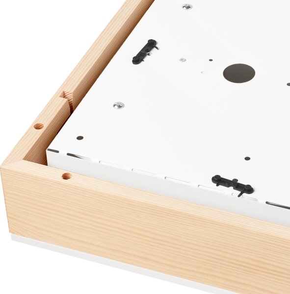 Plafoniera NATURAL SQUARE 4xE27/15W/230V 39x39 cm pino/bianco