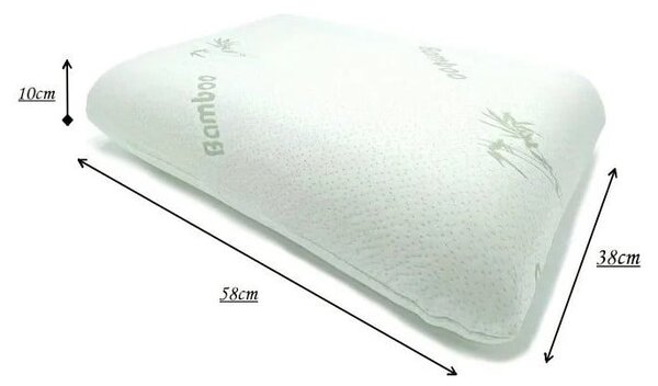 Cuscino anatomico memory foam 58x38 cm - JAHU collections