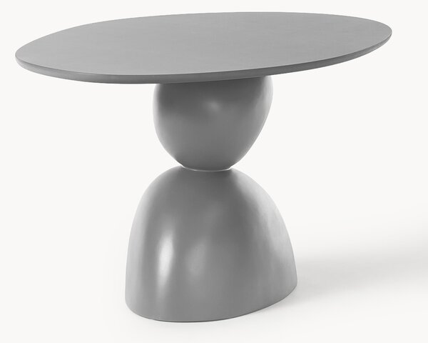 Tavolo ovale Sahra Grey, 180 x 90 cm