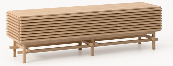 Credenza bassa piccola in legno di quercia Pierce