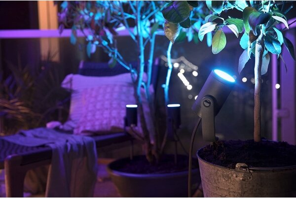 Philips 17428/30/P7 - Faretto LED RGB esterno Hue LILY LED/8W/230V IP65