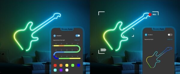 Govee - Neon 2 MATTER striscia LED flessibile 3m RGBIC Wi-Fi