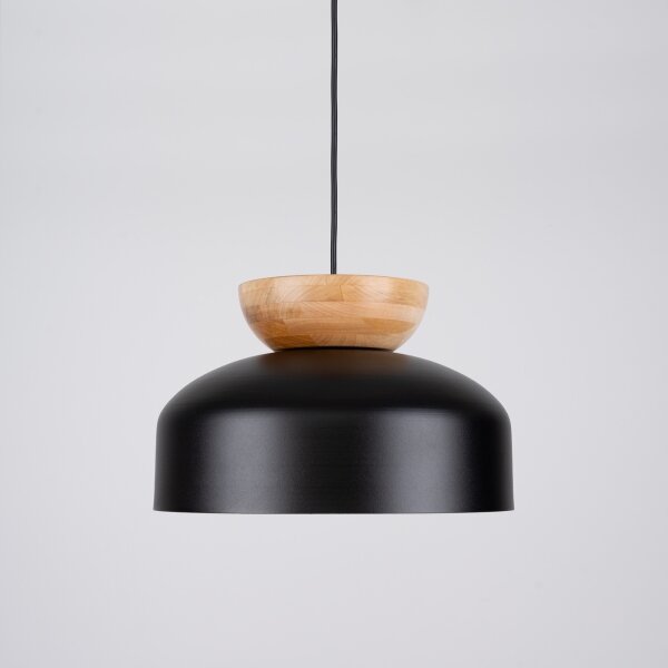 Sollux SL.1351 - Lampadario a sospensione con filo MARION 1xE27/15W/230V diametro 29,5 cm nero