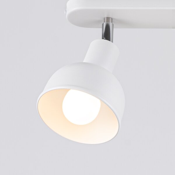 Sollux SL.1314 - Faretto ELBA 2xE27/15W/230V bianco