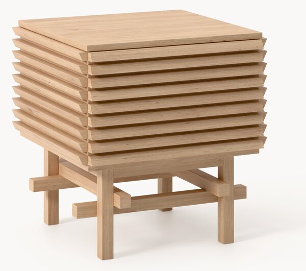 Comodino in legno di quercia Pierce
