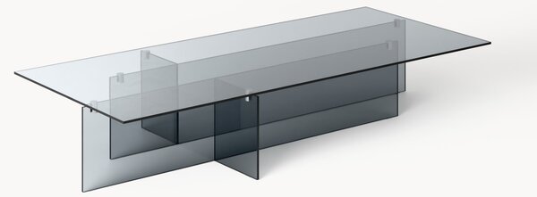 Tavolino da salotto grande in vetro Anouk, larg. 160 cm