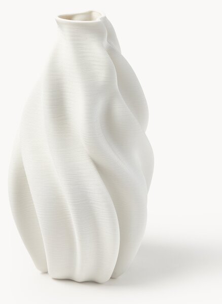 Vaso in porcellana stampato in 3D Lyria, alt. 29 cm