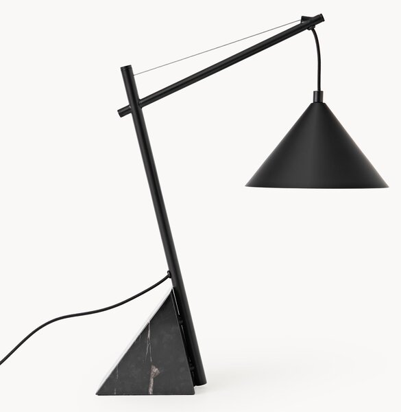 Lampada da tavolo grande con base in marmo Reyna