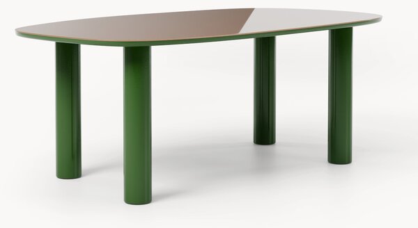 Tavolino con piano in vetro Beni, 200 x 110 cm