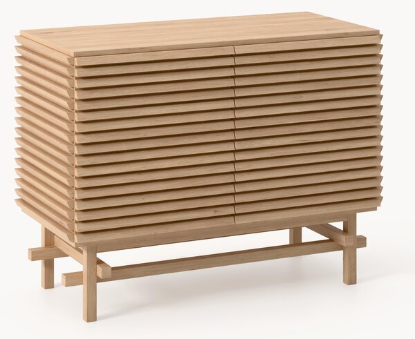 Cassettiera in legno di quercia Pierce