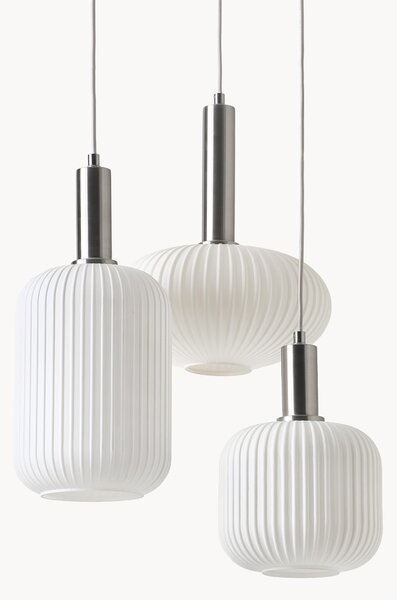 Lampada a sospensione cluster in vetro opale Candela