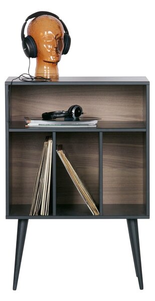 Credenza nera per gramofono in legno di pino 60x83 cmJames - WOOOD