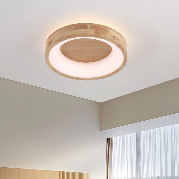 Brilagi-LED Plafoniera FALCON WOOD LED/30W/230V 3000/4000/6000K 45 cm legno