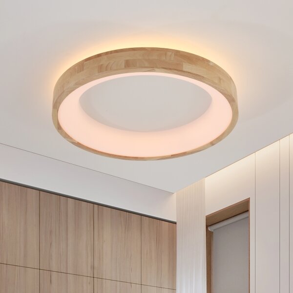 Brilagi-LED Plafoniera FALCON WOOD LED/40W/230V 3000/4000/6000K 60 cm legno
