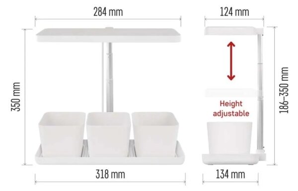Lampada LED dimmerabile da interno per coltivazione di piante GROW LED/7W/5V