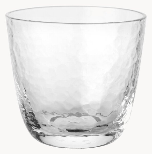 Bicchieri in vetro soffiato Hammered, 4 pz