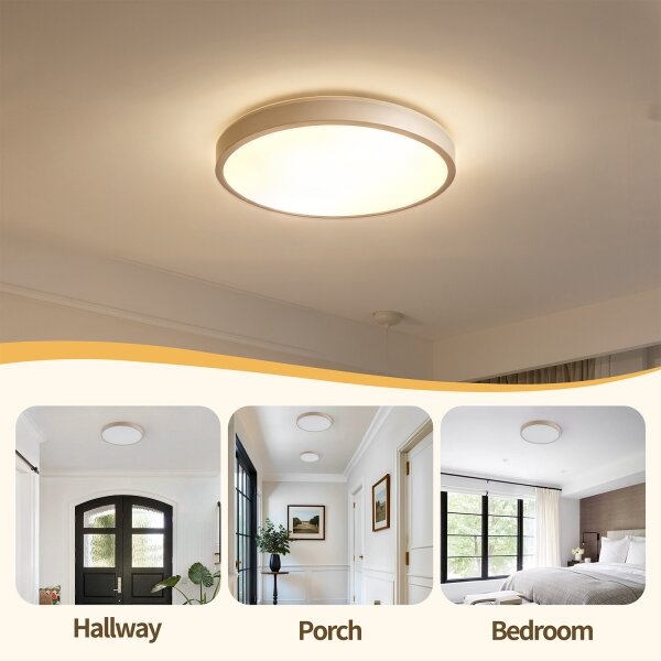 Brilagi - Apparecchio LED dimmerabile GLASS POOL DOUBLE LED/48W/230V 40 cm beige + telecomando