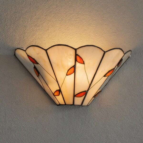 Brilagi - Applique da parete in vetro stile Tiffany FOLIA 1xE14/40W/230V
