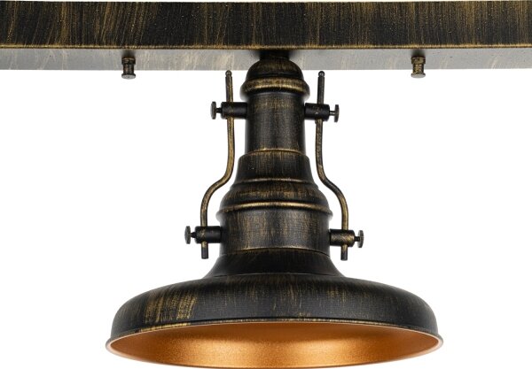 Brilagi - Lampada da soffitto PYRONIC 3xE27/40W/230V bronzo/patina