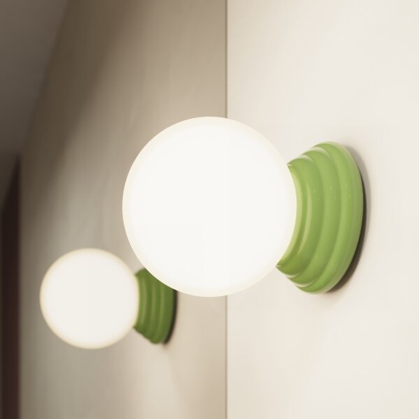 Sollux SL.1894 - Applique da bagno ZORI 1xG9/8W/230V IP44 verde
