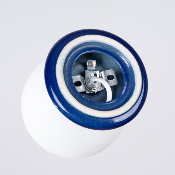 Sollux SL.1896 - Applique da bagno ZORI 1xG9/8W/230V IP44 blu