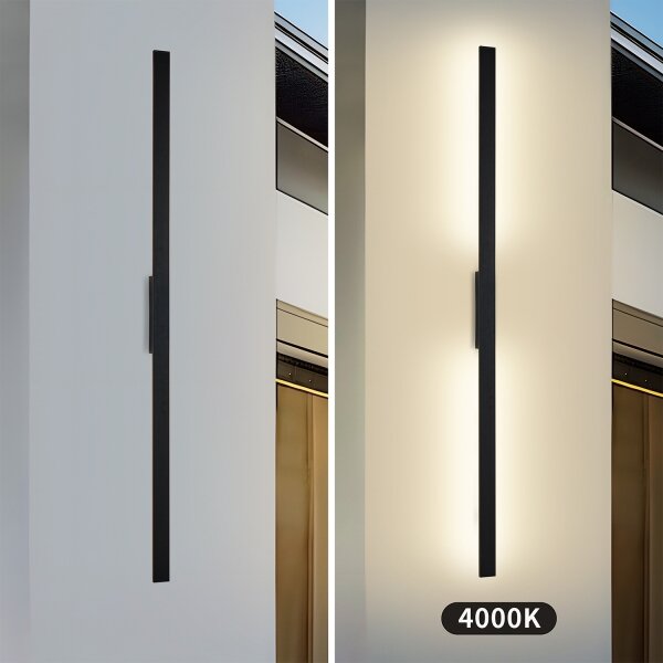 Brilagi - Applique LED da parete per esterni LUNA LED/30W/230V 4000K IP65 150 cm nero CRI 90