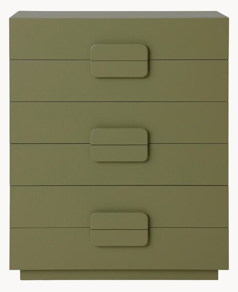 Cassettiera in legno Sungkai fatta a mano Spacious