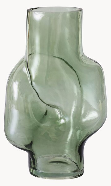 Vaso in vetro fatto a mano Gleam, Alt. 32 cm