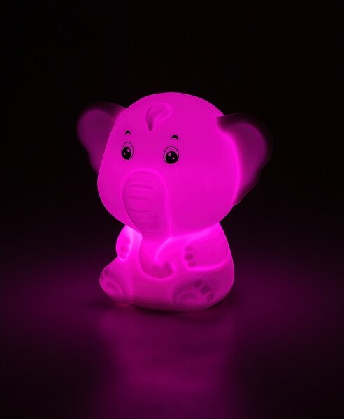 Rabalux 76042 - Luce notturna a sfioramento LED RGB LIGHTIMALS LED/0,05W/1xCR2032 elefante