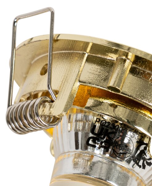 Set di 12 faretti incasso ottone GU10 35mm - Edu