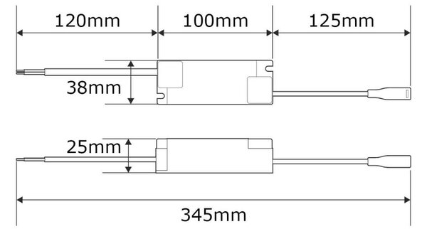 Alimentatore Dimmerabile TRIAC per Fari Luce Indiretta 8W Alimentatore Dimmerabile