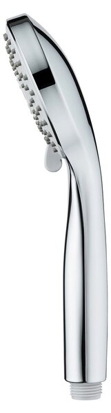 Soffione doccia con tubo flessibile in argento lucido Basic Line - Wenko
