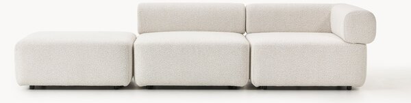 Chaise longue componibile in bouclé Anton