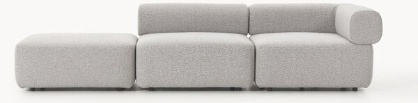 Chaise longue componibile in bouclé Anton