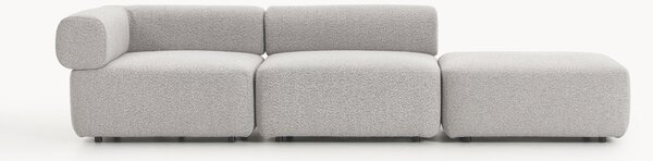 Chaise longue componibile in bouclé Anton