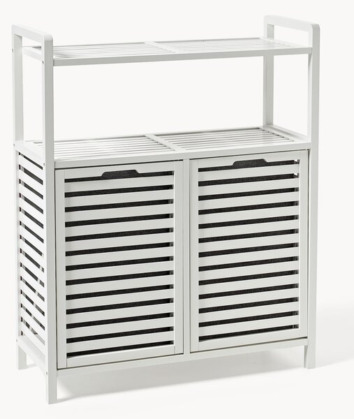 Mensola da bagno in bambù con cesti per la biancheria Kit