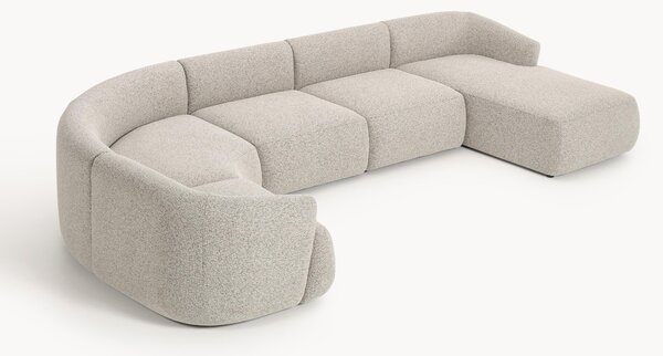 Divano XL componibile in bouclé Sofia